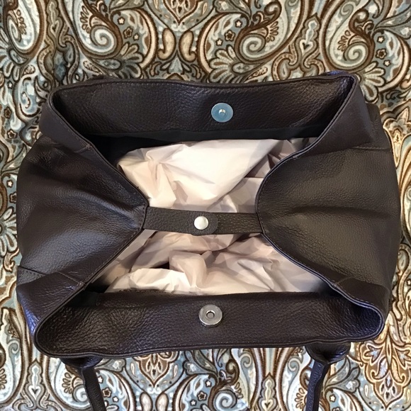 Dark Brown Italian Leather Purse - Picture 10 of 12